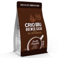 Crio Bru Brewed Cacao Double Chocolate Light Roast - Coffee Alternative Natural Healthy Drink | 100% Pure Ground Cacao Beans | 99.99% Caffeine Free, Keto, Low Carb, Paleo, Brew And Enjoy Hot or Iced (10oz)