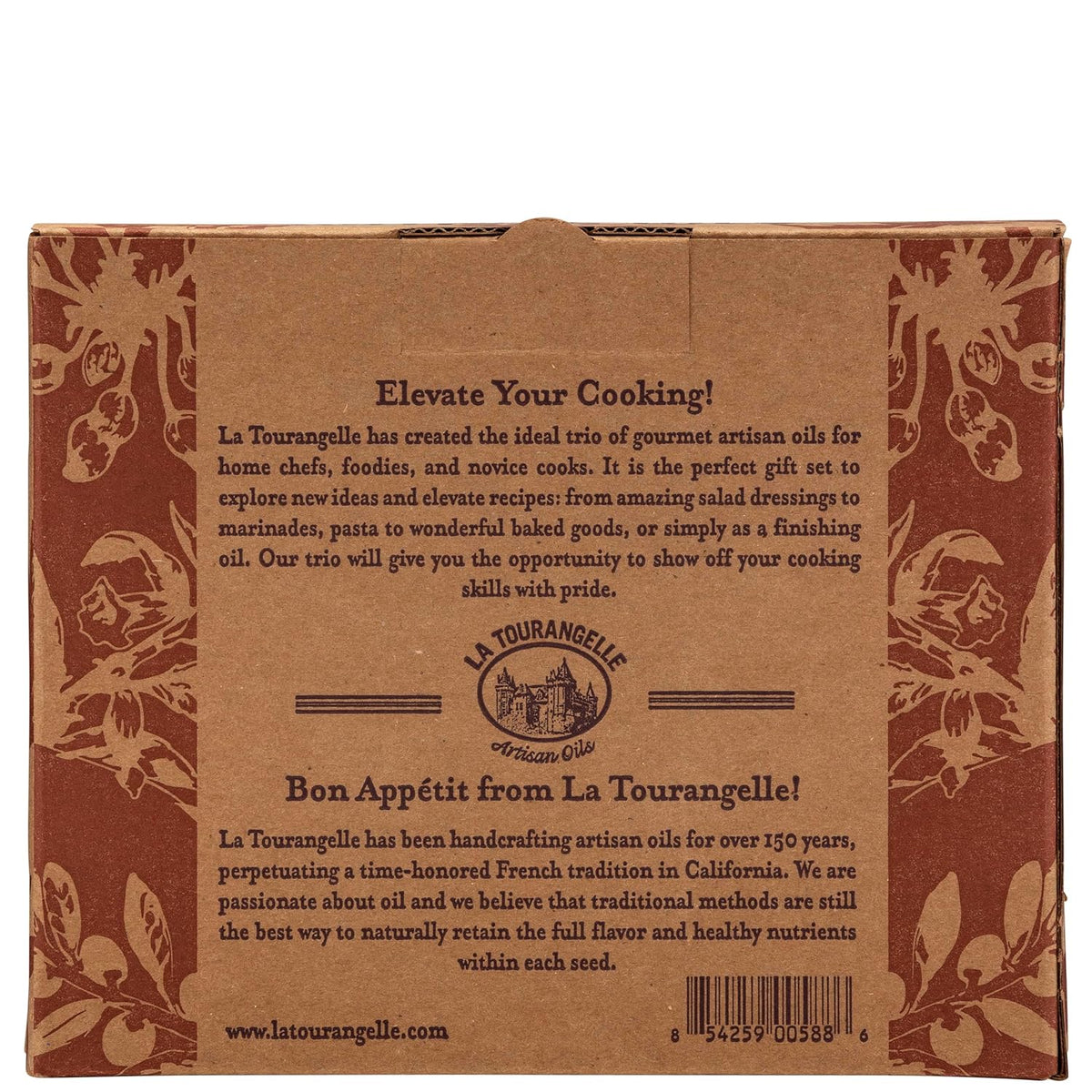 La Tourangelle, Favorites Trio of Oils - Roasted Walnut Oil, Avocado Oil, Toasted Sesame Oil, Gift Set, 8.45 fl oz (Set of 3)